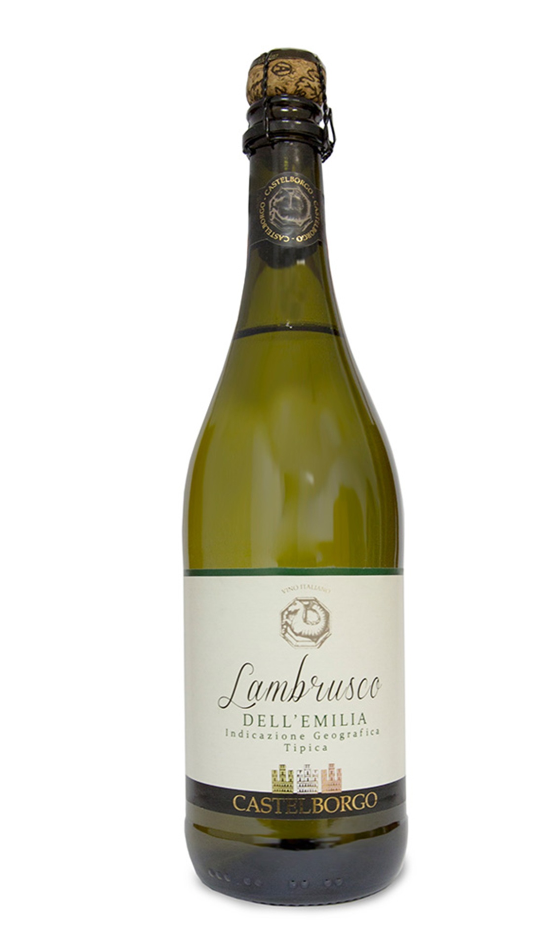 Вино Ігристе Castelbprgo Lambrusco Dell'enilia (біл. нап./сол.) 0,75л