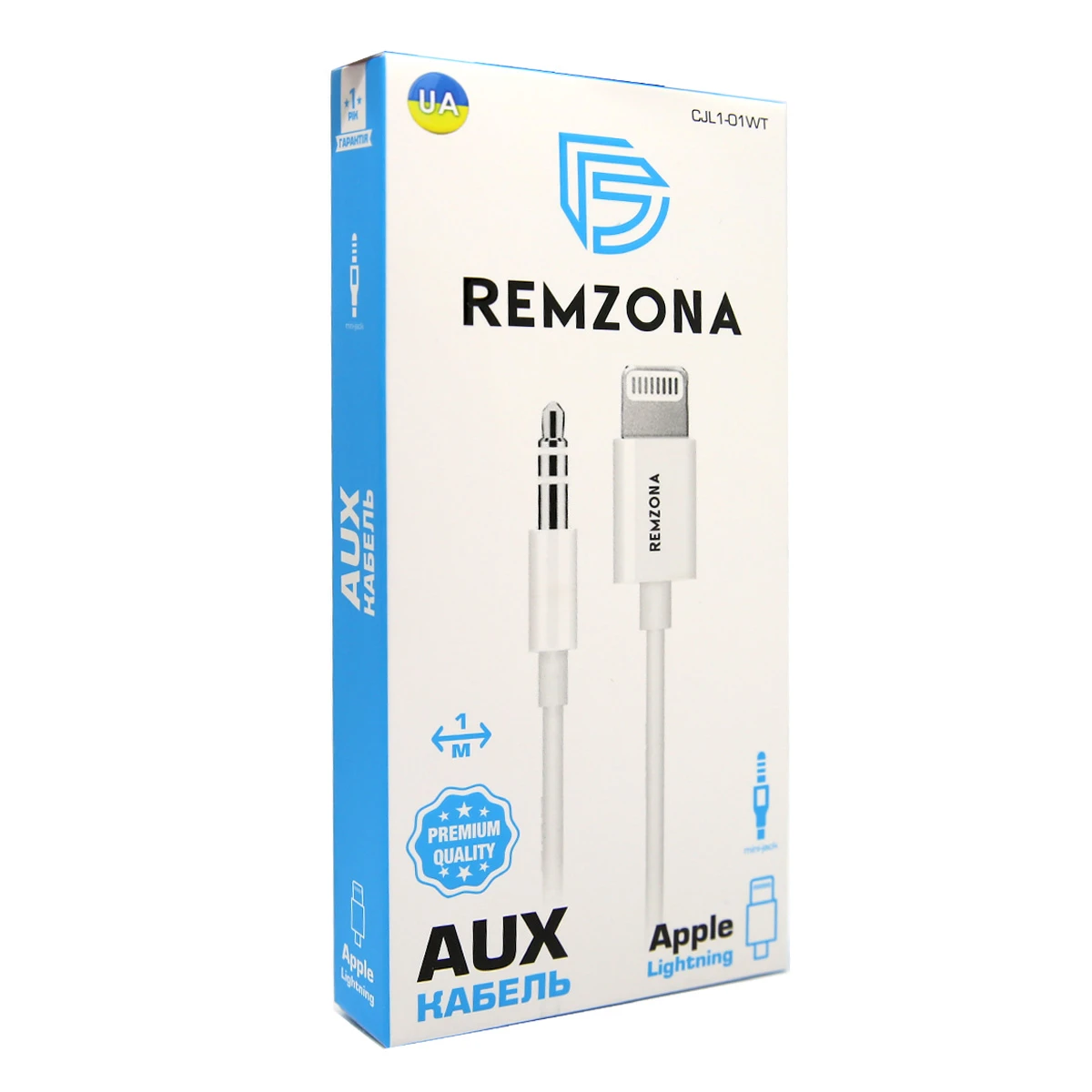 AUX кабель з Lightning конектором. CJL1-01WT